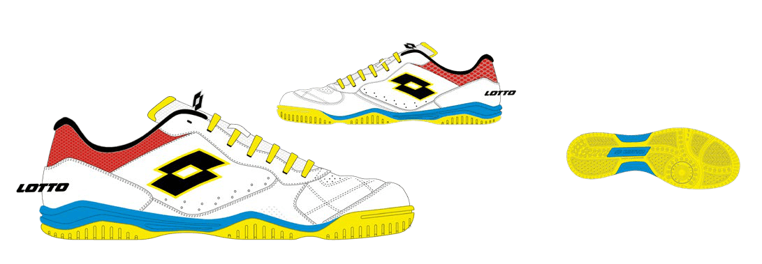 Lotto TACTO 300 VII ID All White/All Black/Safety Yellow