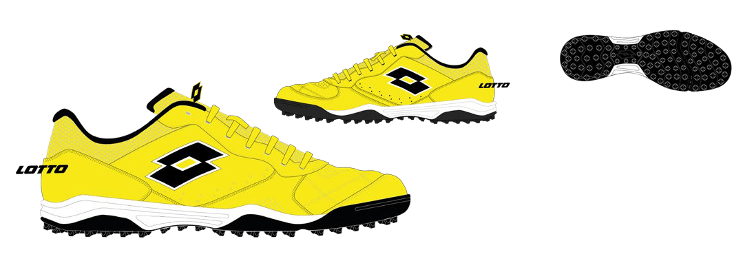 Lotto TACTO 300 VII TF Safety Yellow/All Black