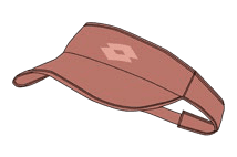 Lotto TENNIS VISOR W I Canyon Rose