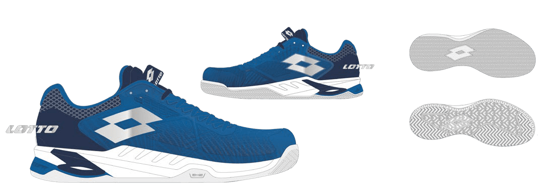 Lotto MIRAGE 100 II CLY Imperial Blue/Silver Metal 2