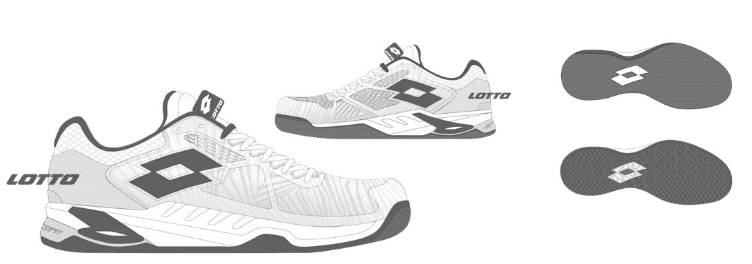 Lotto MIRAGE 100 II SPD All White/Asphalt/Vapor Gray