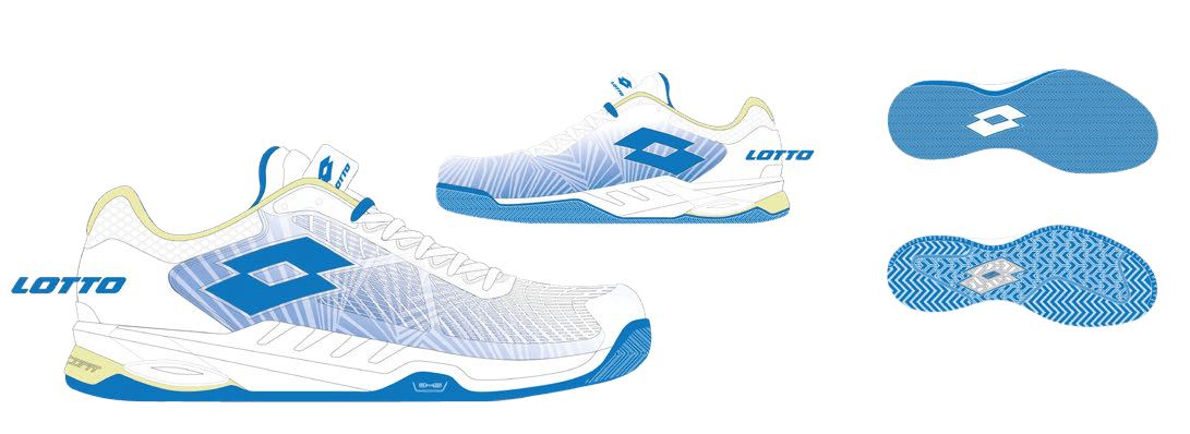 Lotto MIRAGE 100 II SPD W All White/Dodgers Blue