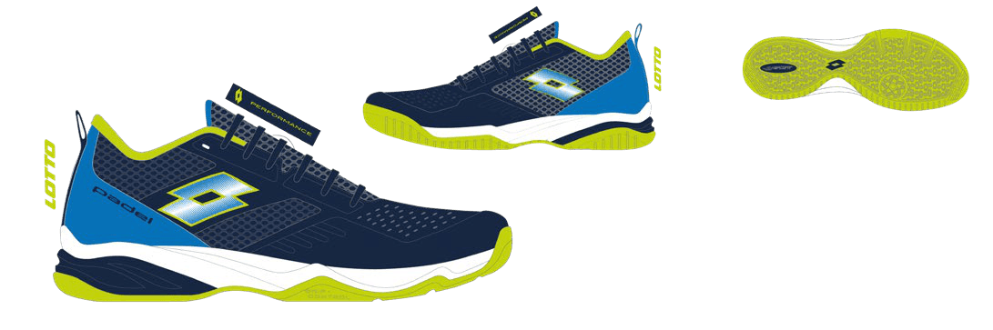Lotto SUPERRAPIDA 400 V Navy Blue/Atlantic Blue/Acacia Green