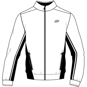 Lotto SQUADRA JR III JACKET FZ Bright White