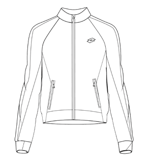 Lotto SQUADRA W III JACKET Bright White/Bright White