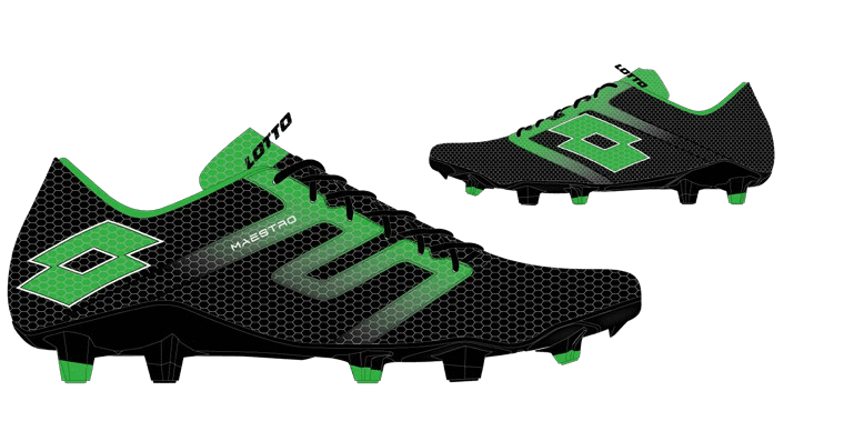Lotto MAESTRO 700 V FG All Black/Classic Green