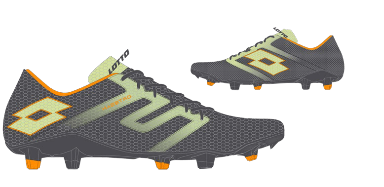 Lotto MAESTRO 700 V FG Asphalt/Matcha Green/Electric Orange