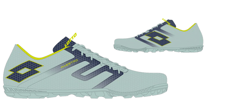 Lotto MAESTRO 700 V ID Surf Spray Grn/Dress Blue