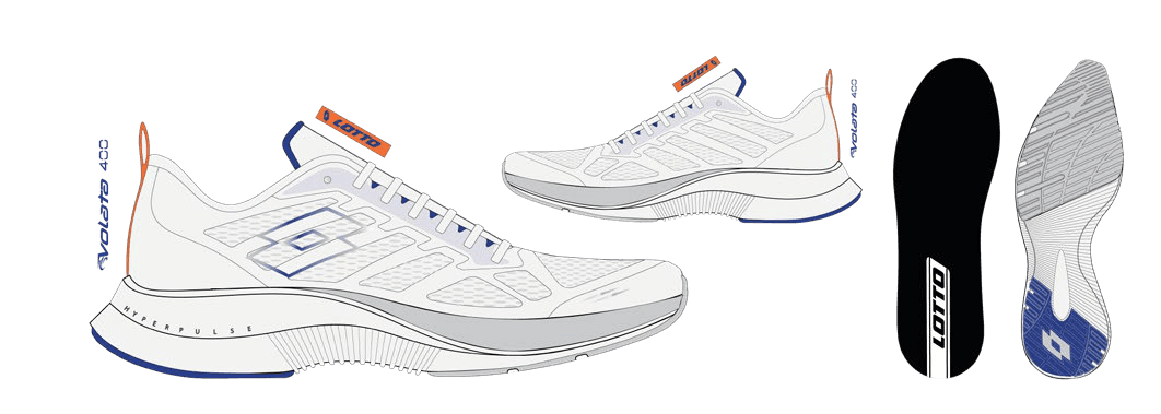 Lotto VOLATA HYPERPULSE 400 White/Mushroom Gray/Surf The Web