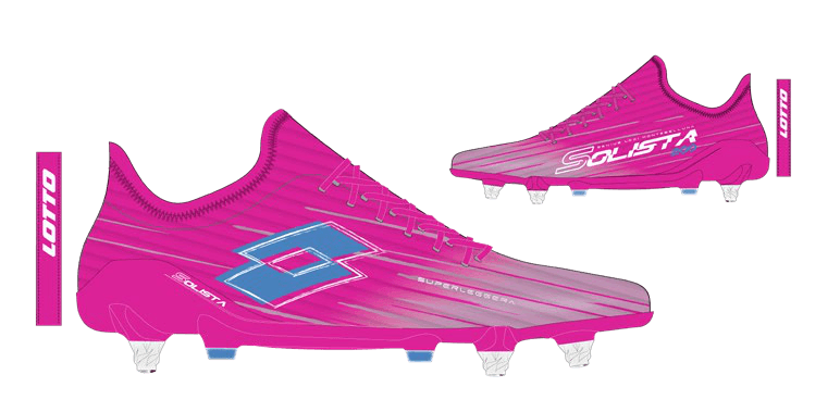 Lotto SOLISTA 200 IX SGX Pink C/Diva Blue/Peony Pink