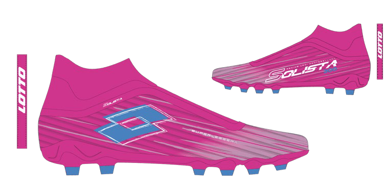 Lotto SOLISTA 300 IX GRAVITY FG Pink C/Diva Blue/Peony Pink