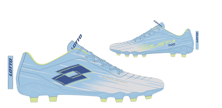 Lotto SOLISTA 700 IX FG Azure 543/Olympian Blue/Silver Metal 2