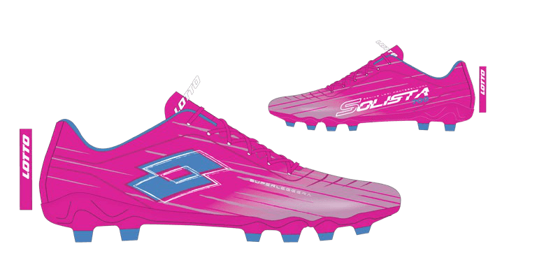 Lotto SOLISTA 700 IX FG Pink C/Diva Blue/Peony Pink