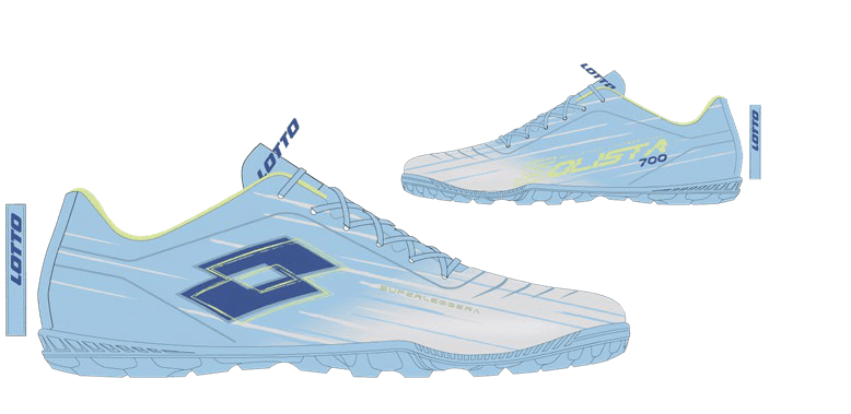 Lotto SOLISTA 700 IX TF Azure 543/Olympian Blue/Silver Metal 2