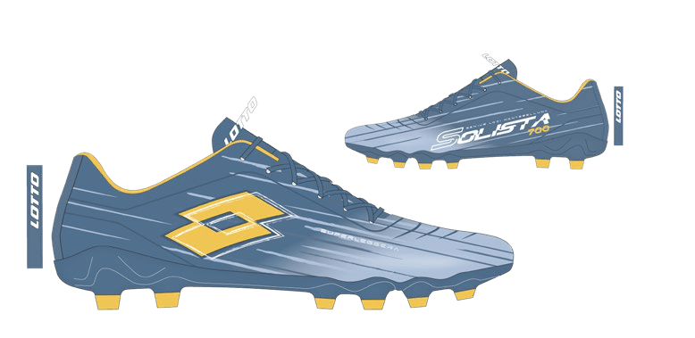Lotto SOLISTA 700 IX FG JR Coronet Blue/Ray Yellow/Skyway