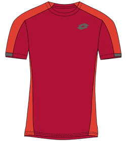 Lotto SUPERRAPIDA VIII TEE Tango Red