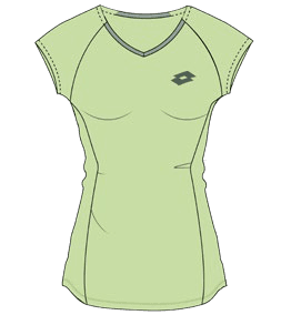 Lotto SUPERRAPIDA W VIII TEE Butterfly Green