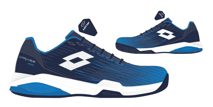 Lotto MIRAGE 200 II PRT ALR JR Navy Blue/All White/Dodgers Blue