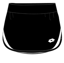 Lotto SQUADRA W IV SKIRT All Black