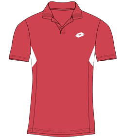 Lotto SQUADRA JR B IV TEE Poinsettia Red