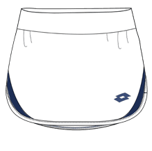 Lotto SQUADRA JR G IV SKIRT Bright White