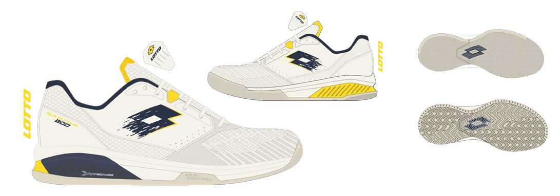 Lotto RAPTOR HYPERPULSE 300 CLY Antique White/Dress Blue