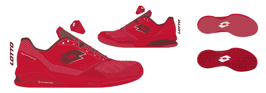 Lotto RAPTOR HYPERPULSE 300 SPD Salsa Red/Madder Brown