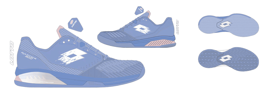 Lotto RAPTOR HYPERPULSE 300 CLY W Hydrangea Lilac/All White
