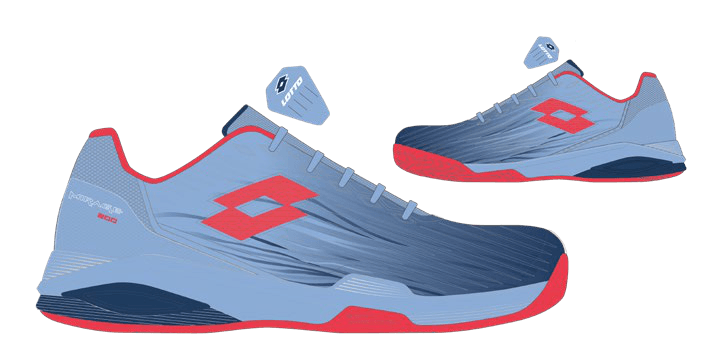 Lotto MIRAGE 200 III PRT ALR JR Eternal Blue/Red Fluo/Blue Peony