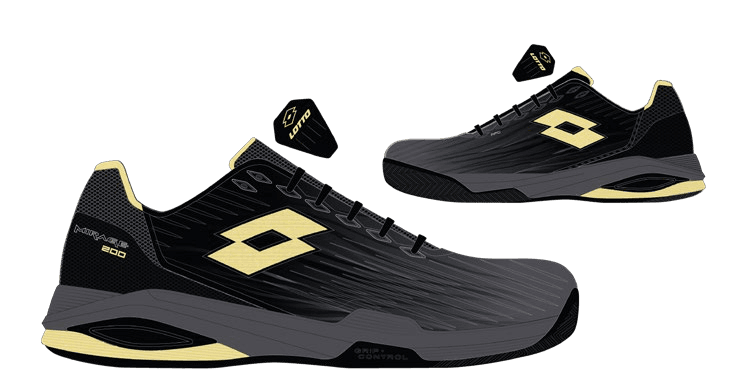 Lotto MIRAGE 200 III PRT SPD All Black/Panna Cotta/Asphalt