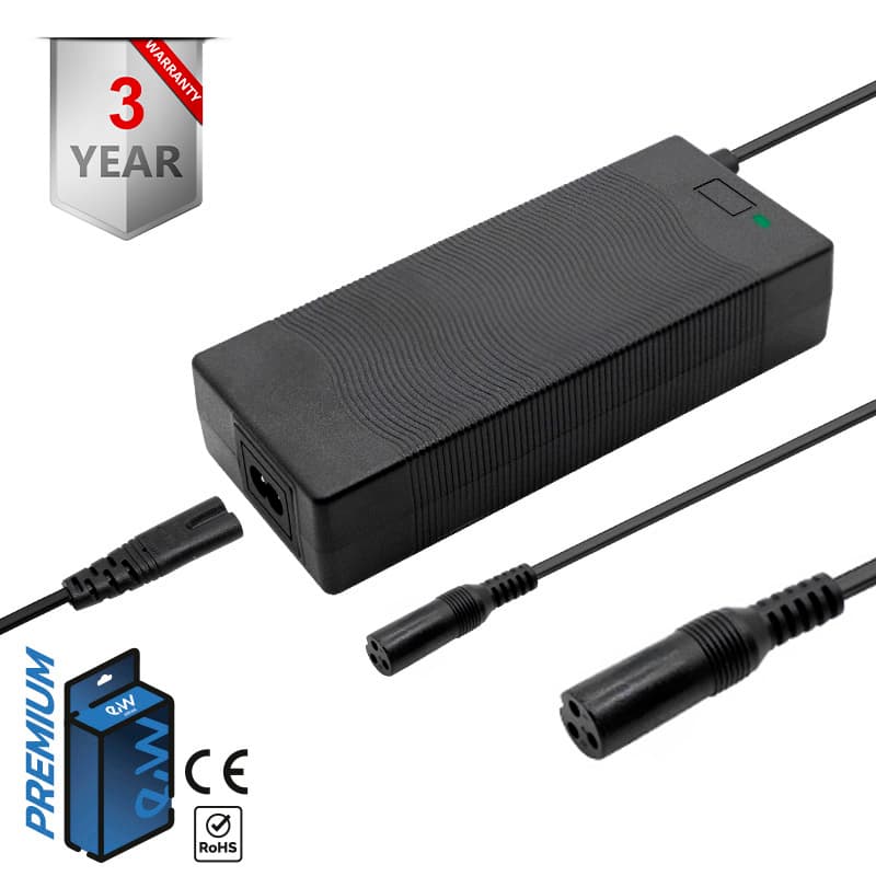 Cargador premium 48V (salida 53,2v) 2A para NIU -conector SJT-125E