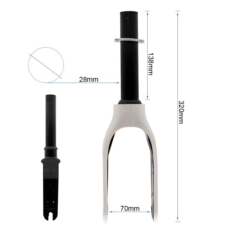 Horquilla con embellecedor blanco para Xiaomi