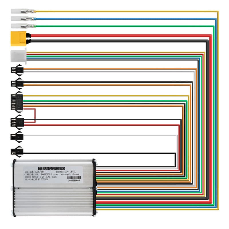 Controladora 48V 500W para display LCD TF-100.