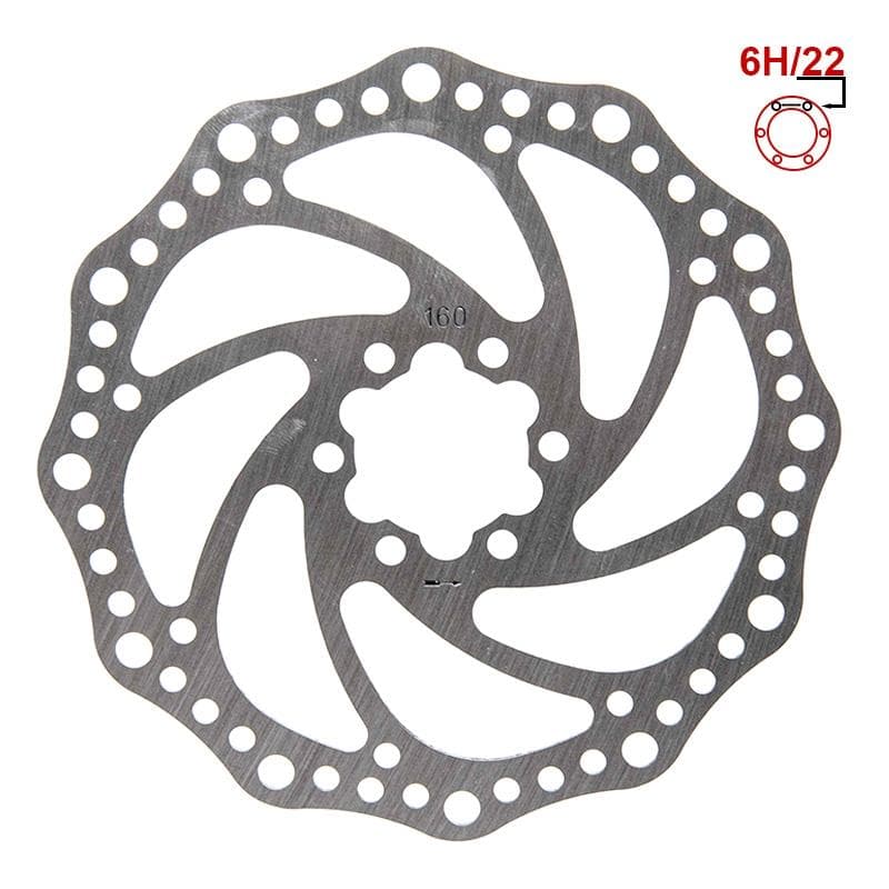 Tarcza hamulcowa R6,1 160mm 6H – srebrna