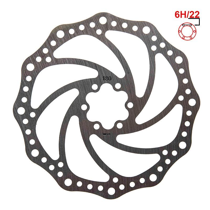 Tarcza hamulcowa R6,1 180mm 6H – srebrna