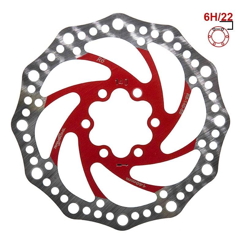 Tarcza hamulcowa R6,1 140mm 6H – czerwona