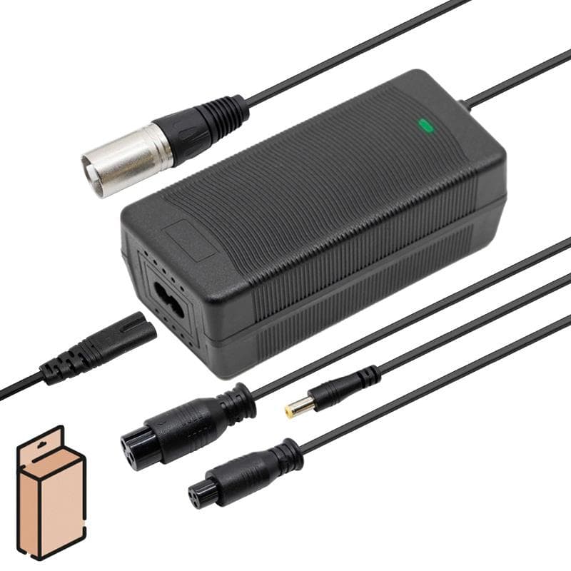 Ładowarka 52V (wyjście 58,8V) 2A ze złączami DC/GX16/GX12/XLR