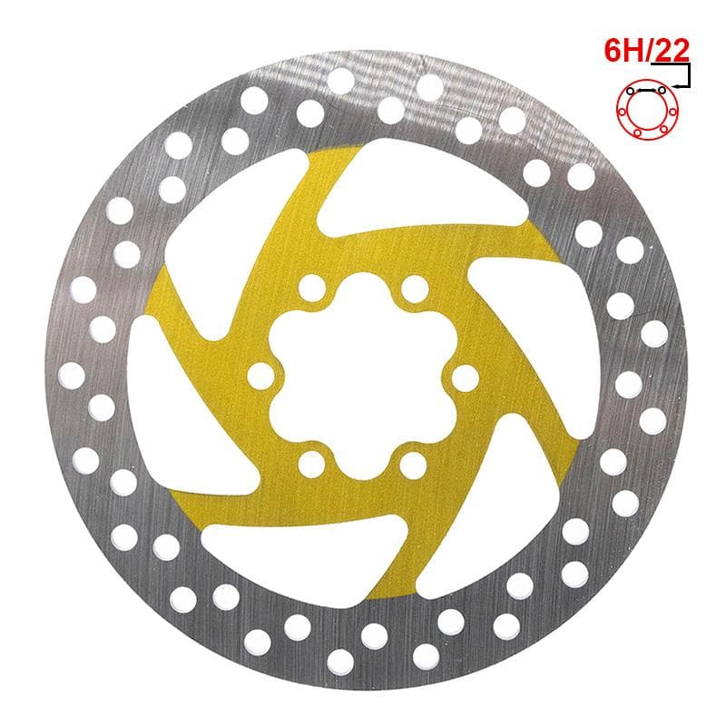 Tarcza hamulcowa 120mm 6H żółta