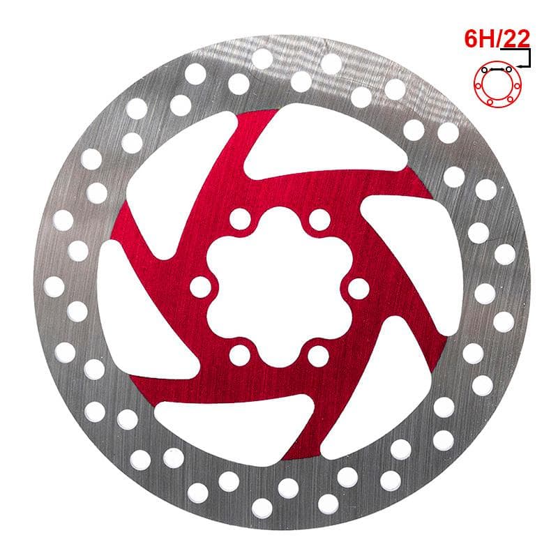 Tarcza hamulcowa 120mm 6H czerwona
