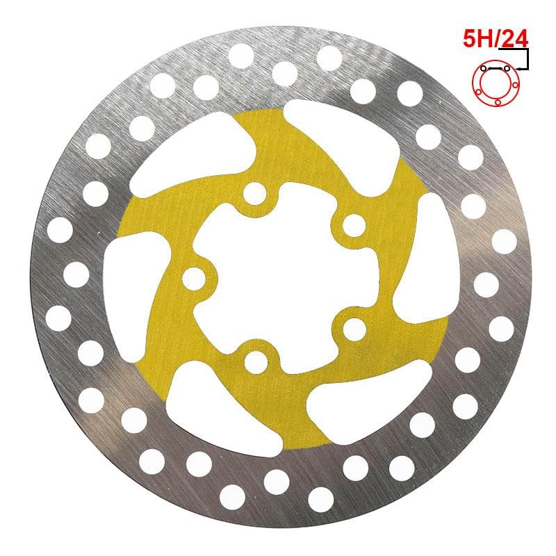 Tarcza hamulcowa 120mm 5H – żółta
