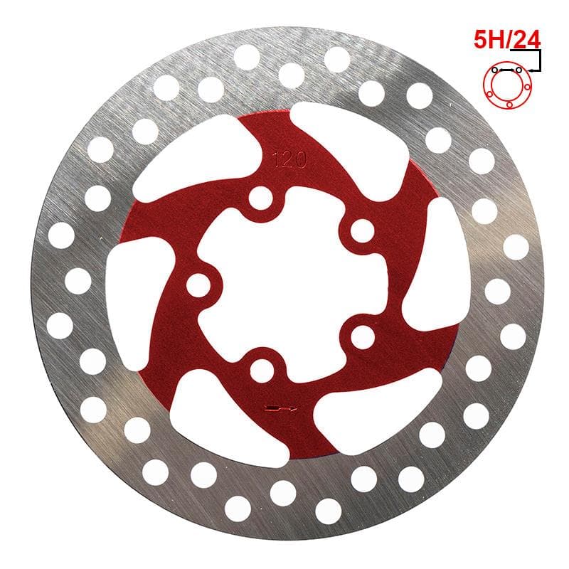Tarcza hamulcowa 120mm 5H – czerwona