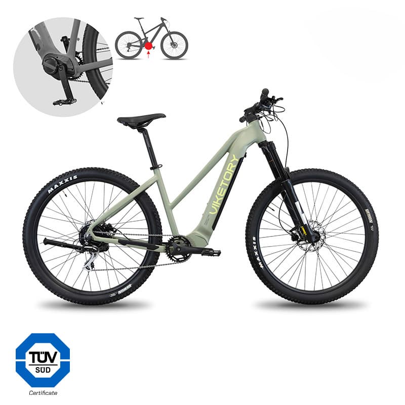 Rower elektryczny ZEPHIR +Plus – MTB – zielony militarny