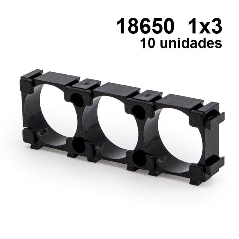 Uchwyt na baterie 18650 1x3 - 10 szt