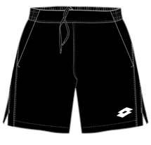Spodenki tenisowe Lotto TECH IV - D1 SHORT7 czarny