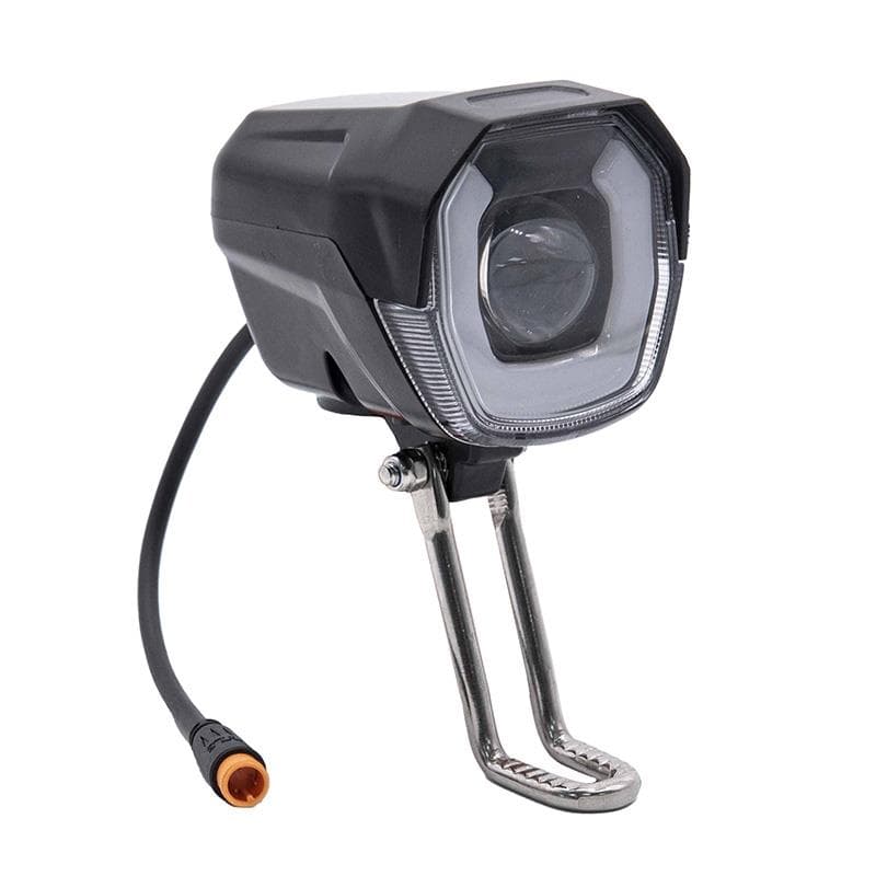 Lampa przednia LED z klaksonem czarna 12-72v ze złączem wodoodpornym