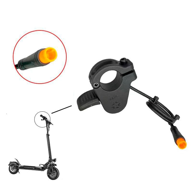 Manetka gazu z pełnym otwarciem ze złączem wodoodpornym 25 cm czarna - Model 1