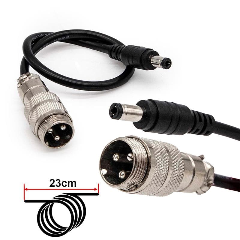 Adapter przewodowy GX16 na DC55x25