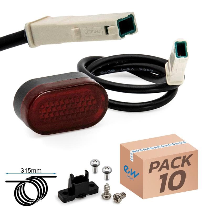 Lampa tylna na błotnik 5-12V do Xiaomi M365 i Pro – 10 szt