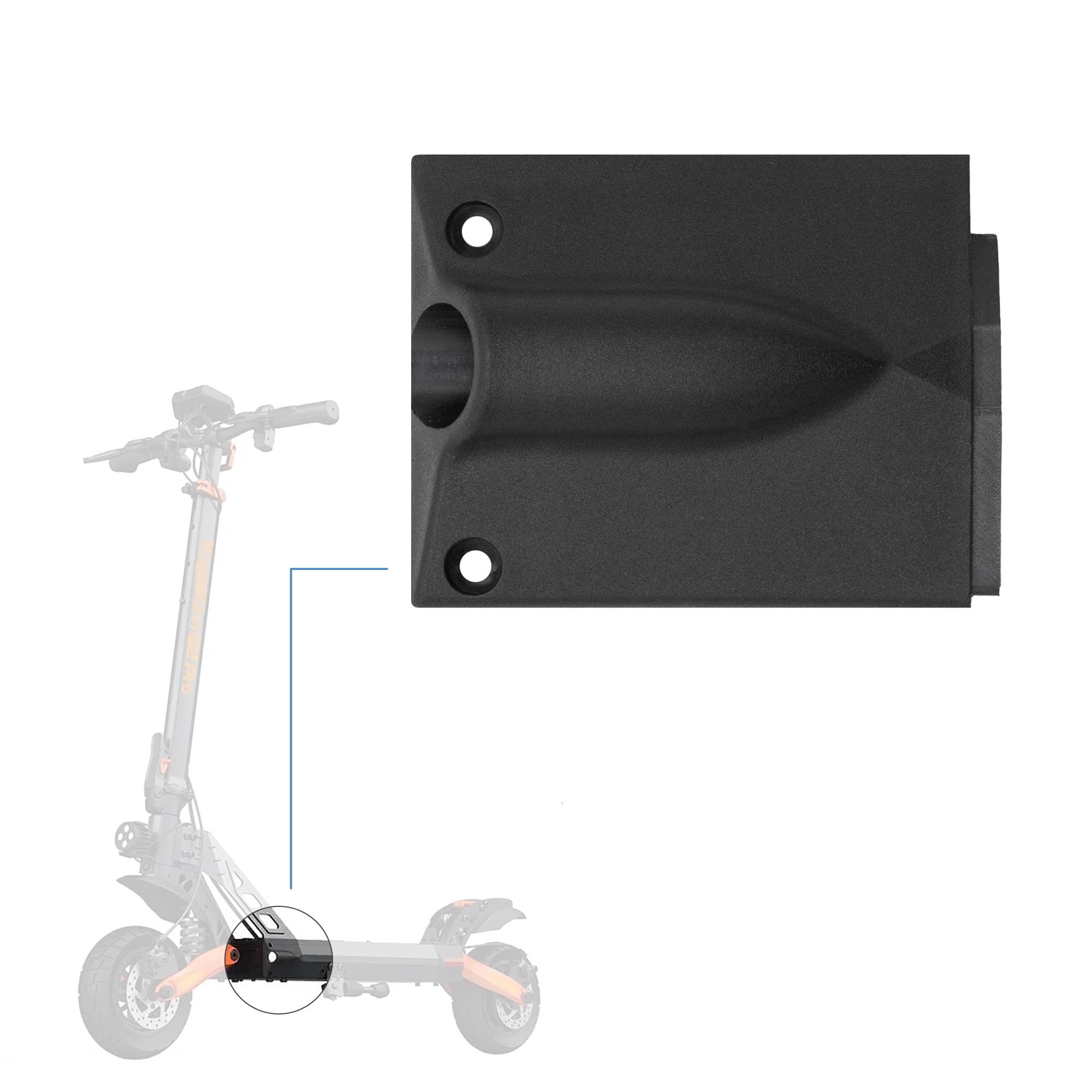 Nakładka ozdobna lewej lampy przedniej V3 do Kukirin G2 Pro