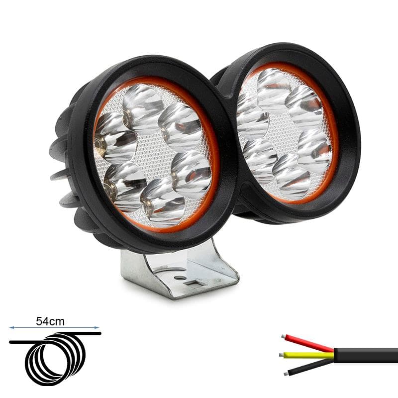 Lampa przednia z podwójnym reflektorem LED EWLM001 12/72V